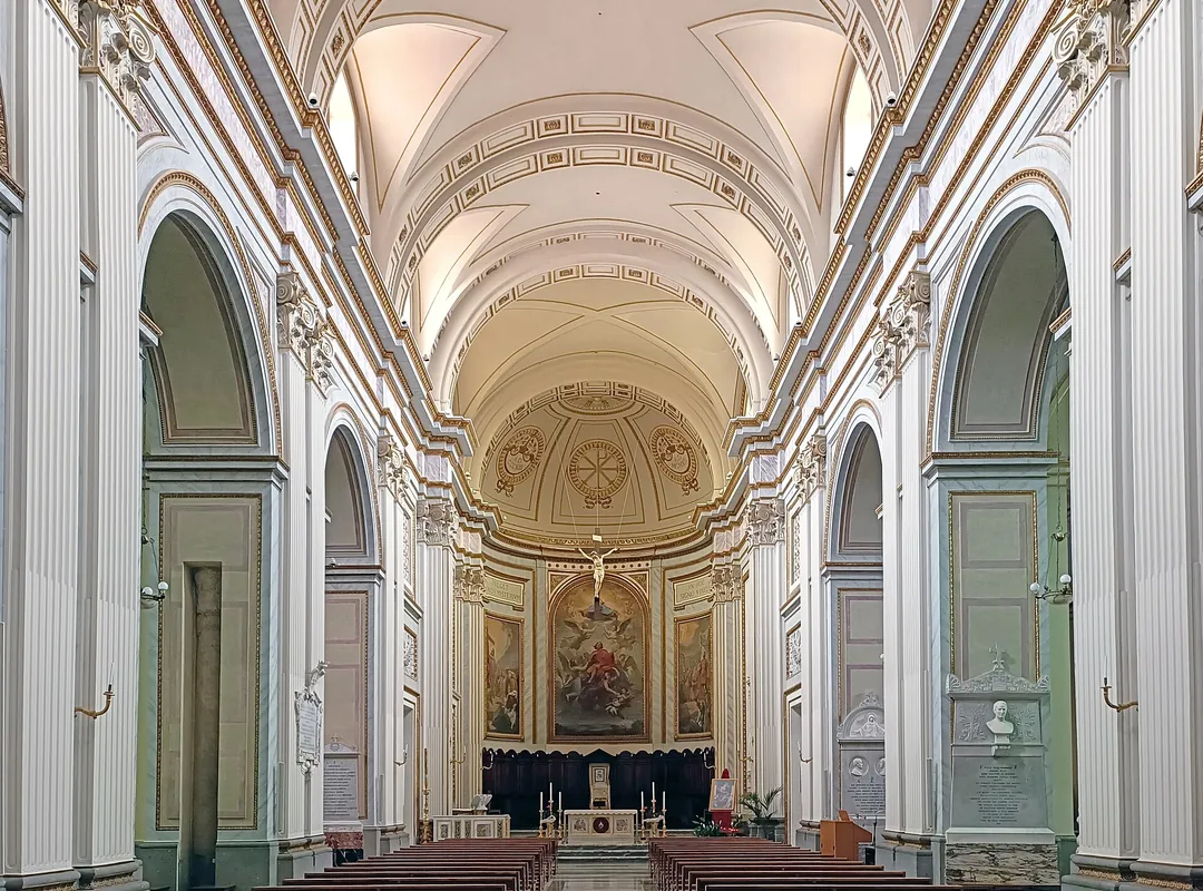 Interior of the cathedral of San Pancrazio, Albano Laziale