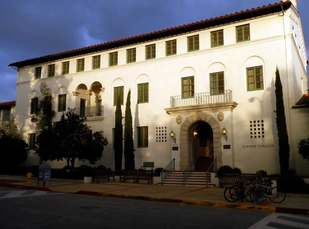 Balch Hall, Scripps College, from Columbia Avenue