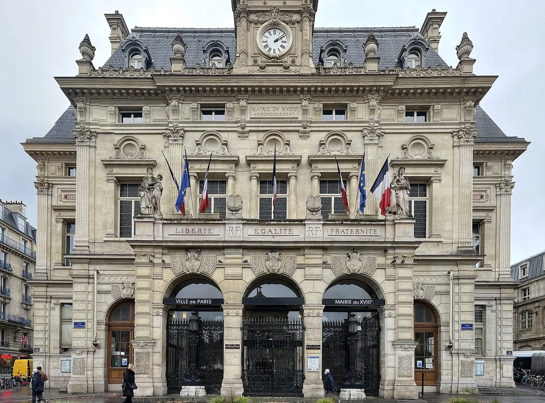 The Mairie du 18e arrondissement, place Jules-Joffrin