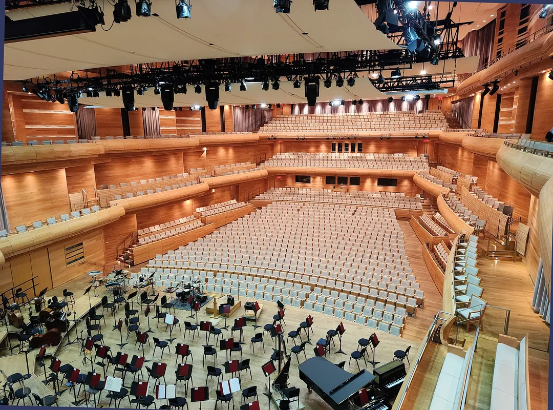 Maison symphonique de Montréal auditorium seen from the stage