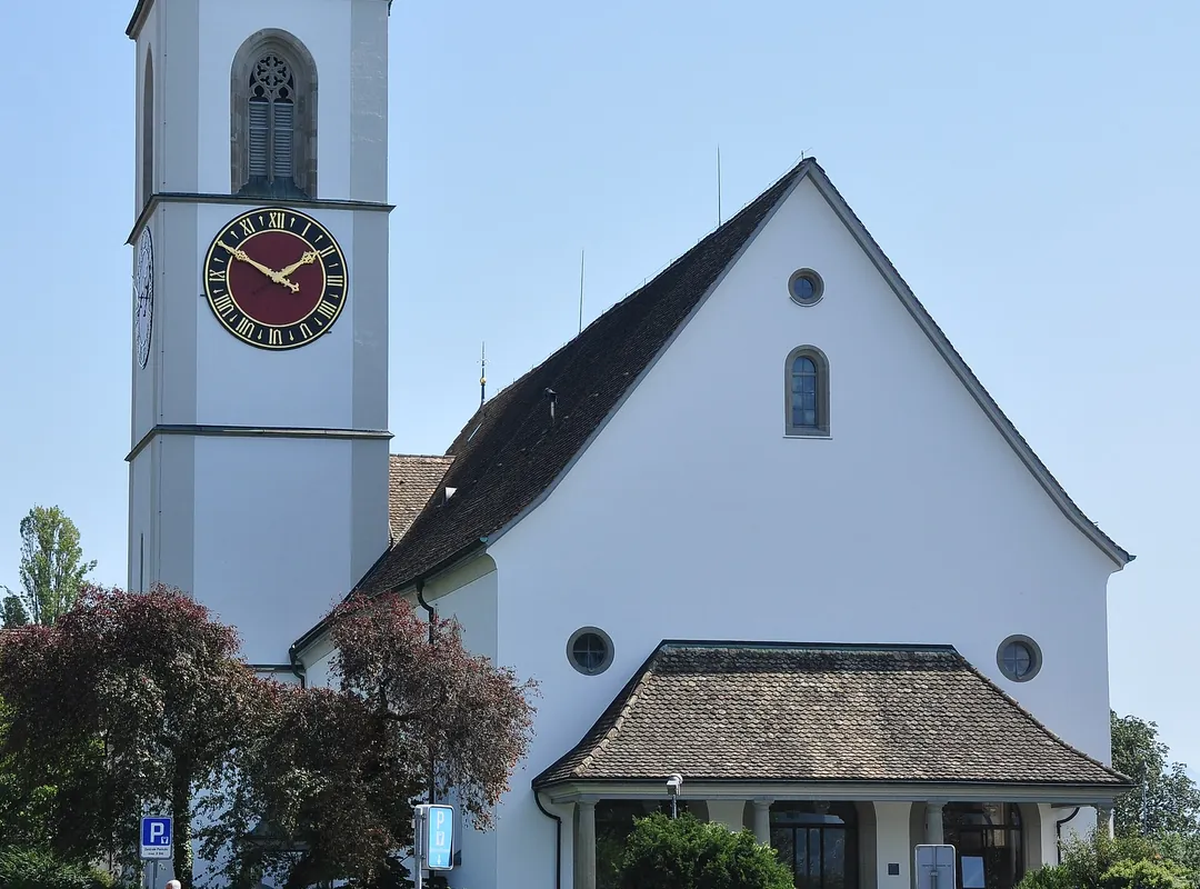 The Reformed church of Meilen by Lake Zurich
