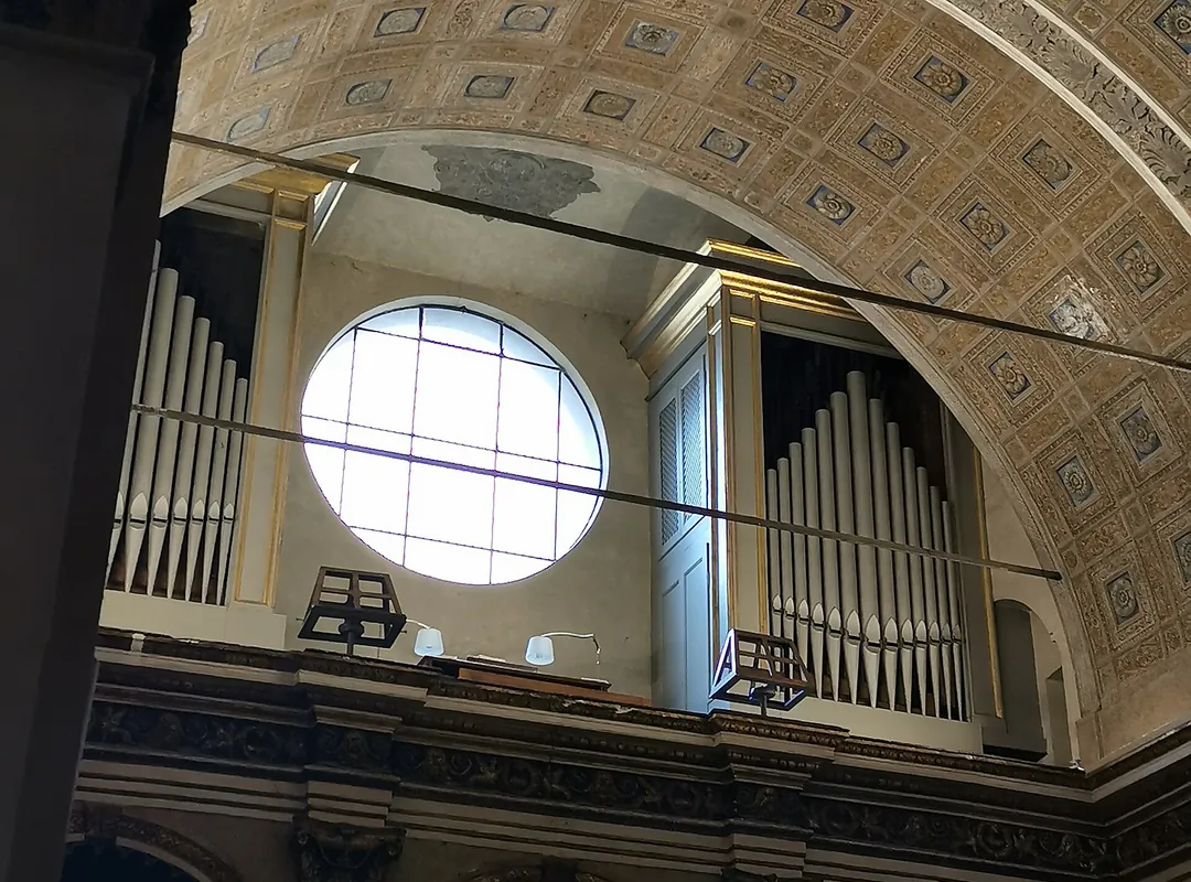 Interior of Santa Maria presso San Satiro with Bramante's false choir