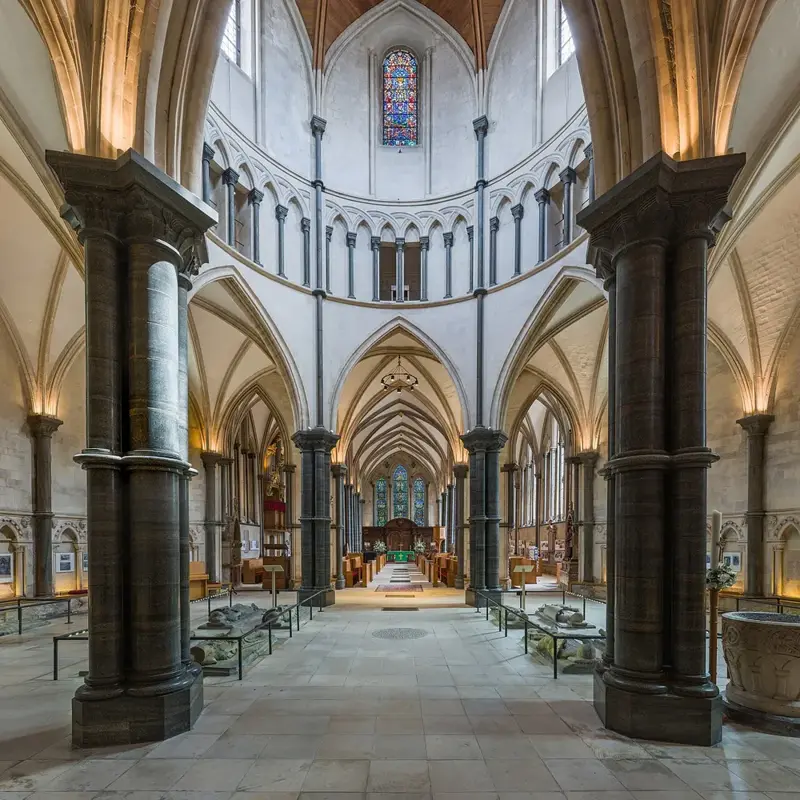 Temple Church interior, London