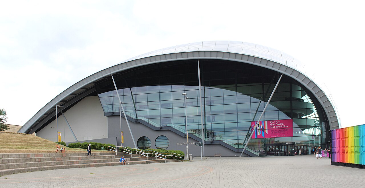 The Glasshouse building and main entrance in Gateshead, photographed in July 2018