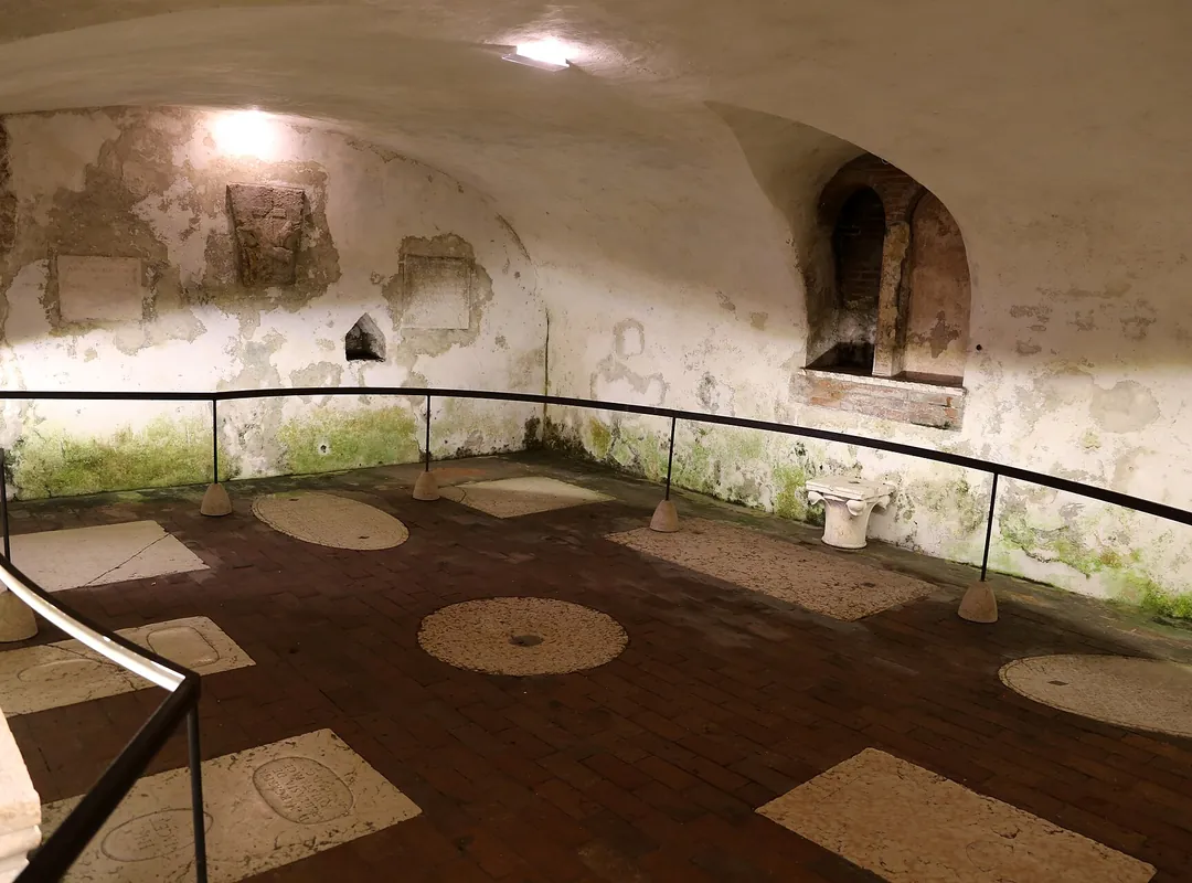 Inside the Tomba di Giulietta at the Museo degli Affreschi G.B. Cavalcaselle, Verona