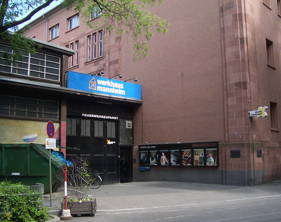 Historic NTM Werkhaus performance-building facade, photographed in 2005