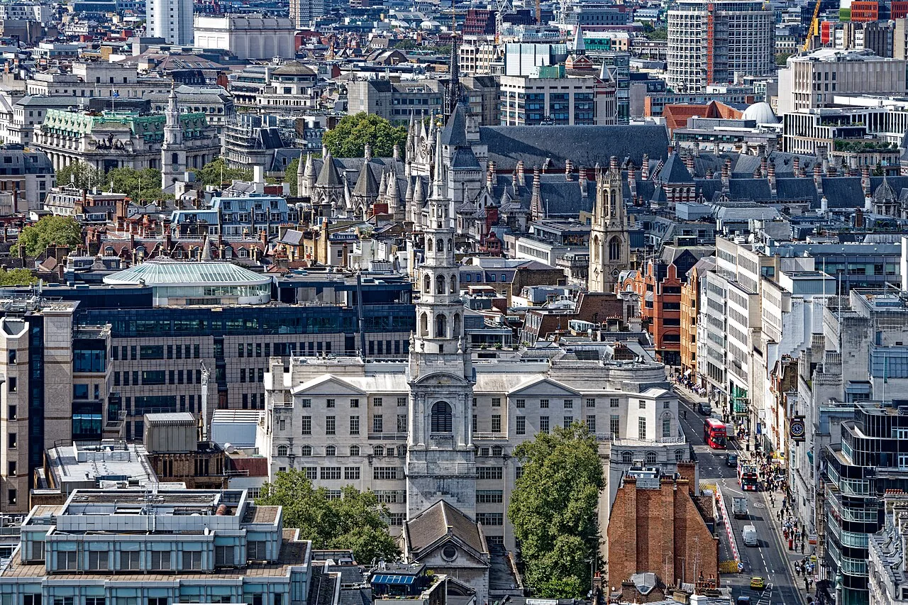 The St Bride's Fleet Street building